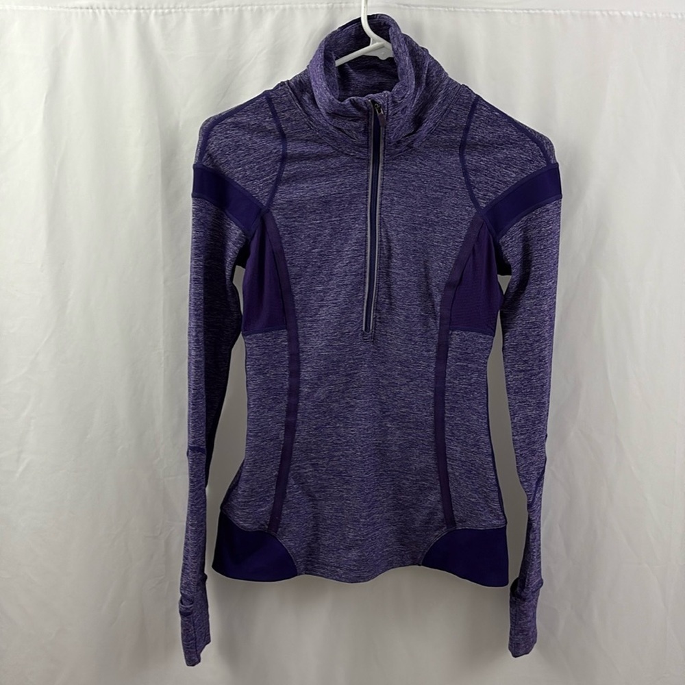 Lululemon Cold Hands Warm Heart Half Zip Pullover Size 4 Purple